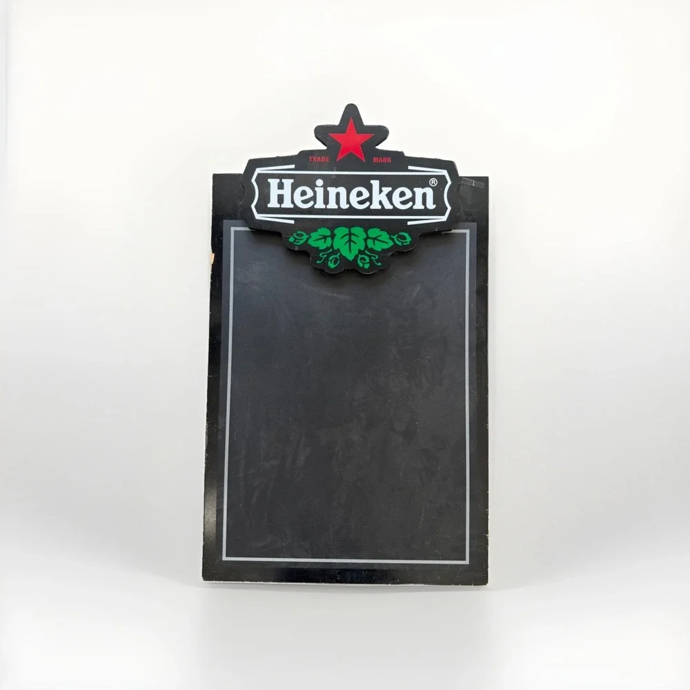 Vintage Heineken Beer Bar Menu chalk board 40x24, man cave, decor